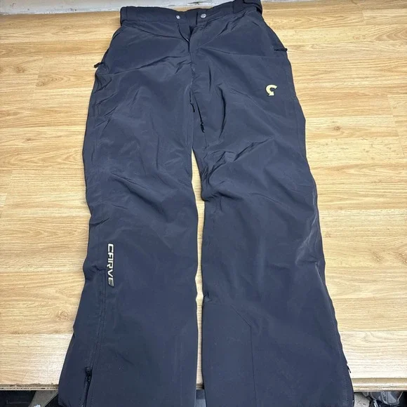 Carve Cpt24 Men's 2XL Black Ski Snowboard Pants Adjustable Waist - Picture 1 of 10